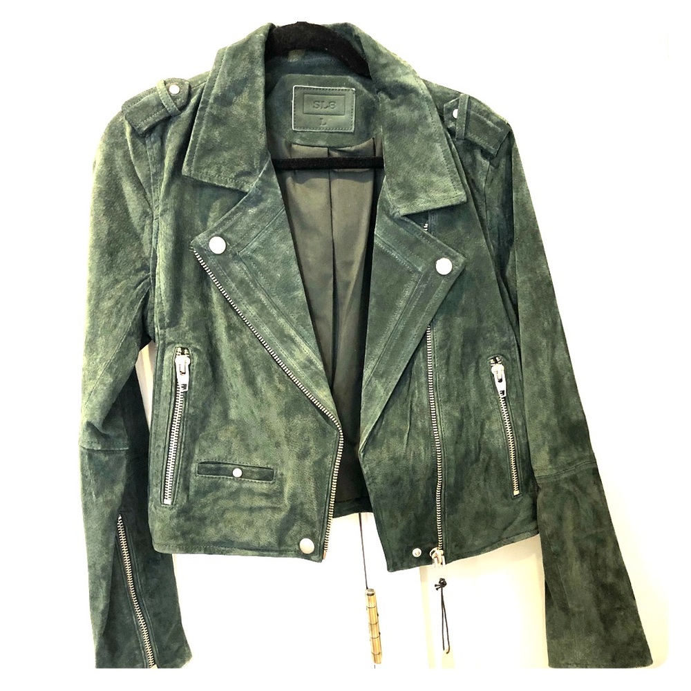 Leather motor jacket
